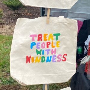 Treat people with kindness, Harry styles inspired tote.